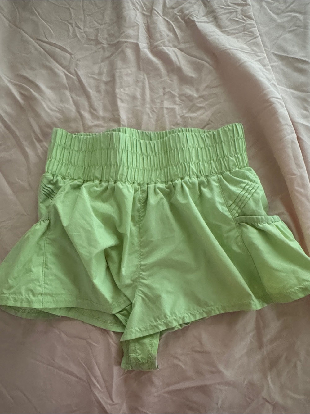 Green free people get your flirt on shorts